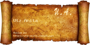 Utz Anita névjegykártya